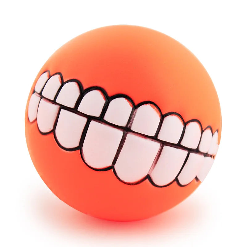 Smiling Dog Ball – Fun, Chewable & Interactive Toy for laughs around the house!