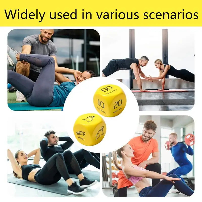 Fitness Exercise Dice – Roll Your Way to a Fun Workout Anywhere!