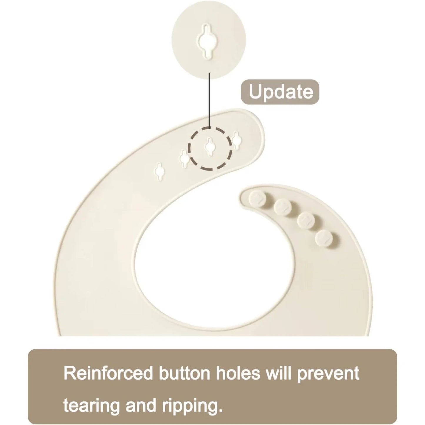 Gardez les repas propres - Bavoir en silicone pour bébés