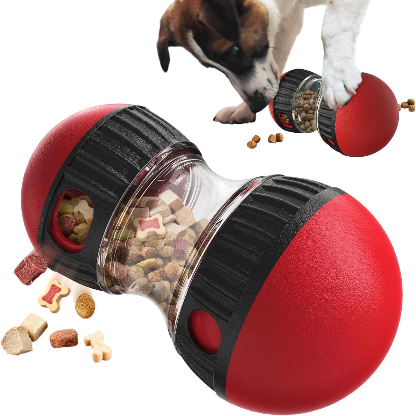 Distributeur de friandises roulant pour chiens – Jouet puzzle robuste pour l'enrichissement et l'entraînement cérébral