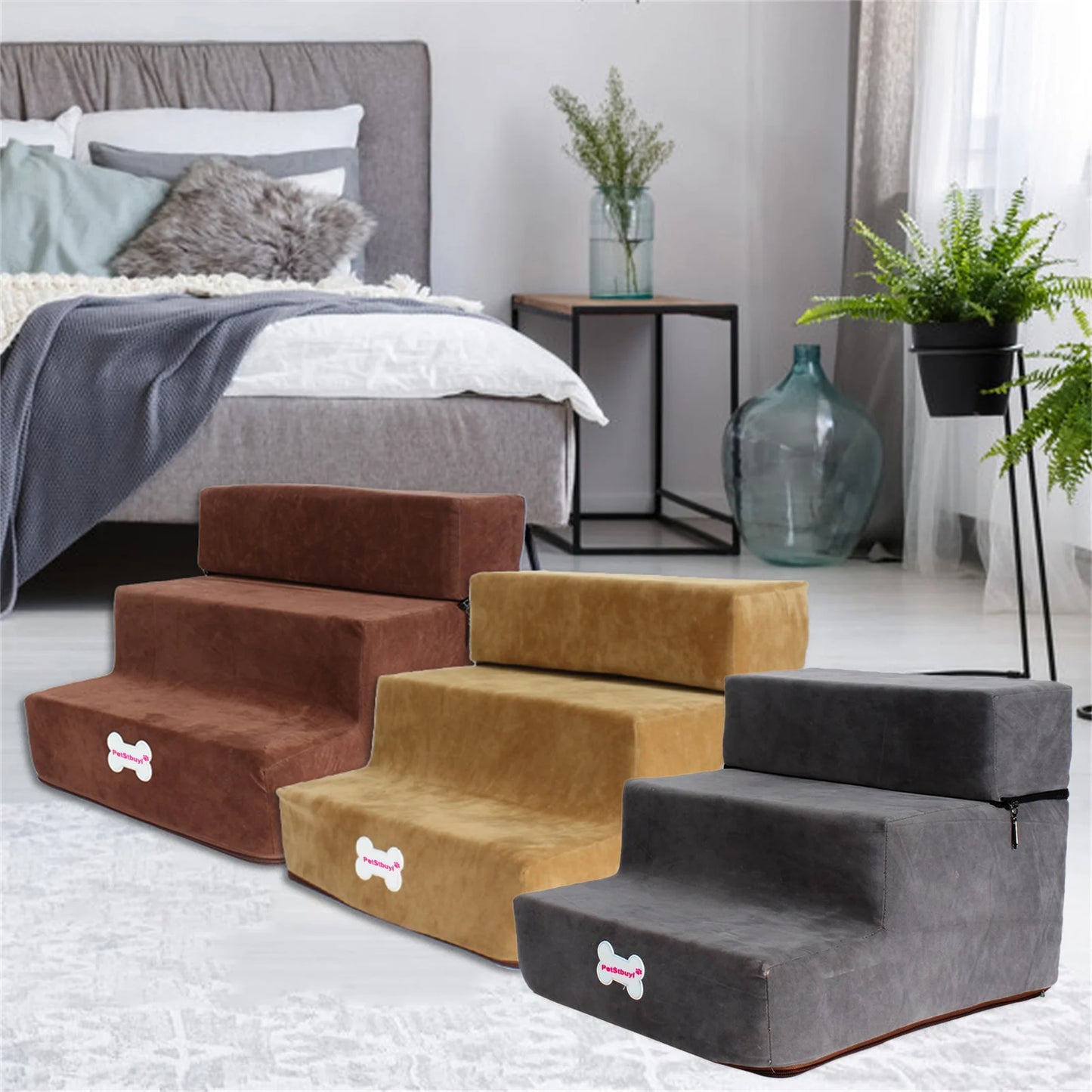 Marches amovibles pour chien de 30 cm de haut – Sûres, pratiques et faciles à utiliser !