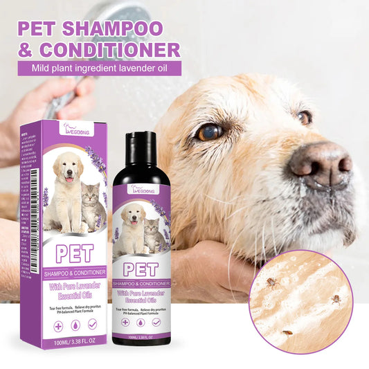 100ml Pet Shampoo & Conditioner – Hydrate, Soothe & Soften Your Dog’s Coat!