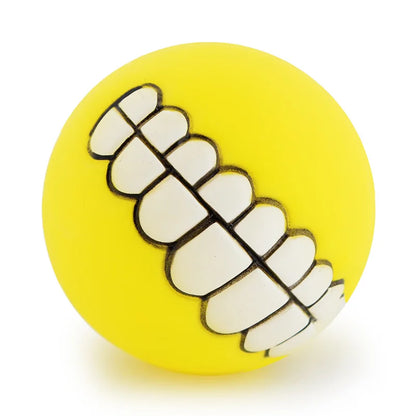 Smiling Dog Ball – Fun, Chewable & Interactive Toy for laughs around the house!