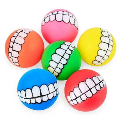 Smiling Dog Ball – Fun, Chewable & Interactive Toy for laughs around the house!