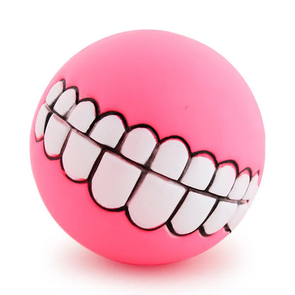 Smiling Dog Ball – Fun, Chewable & Interactive Toy for laughs around the house!