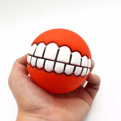 Smiling Dog Ball – Fun, Chewable & Interactive Toy for laughs around the house!