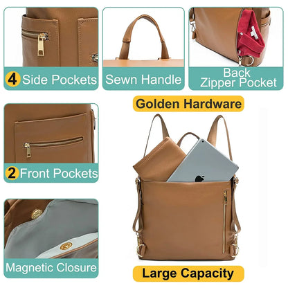 Nouveau sac maman en cuir PU tendance – Élégant, fonctionnel et parfait pour les mamans en déplacement !