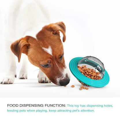 Flying Saucer Pet Puzzle Feeder &amp; Training Toy