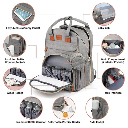 3 In 1 Diaper Bag Backpack