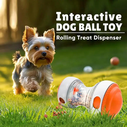 Rolling Treat Dispenser for Dogs – Tough Puzzle Toy for Enrichment & Brain Training
