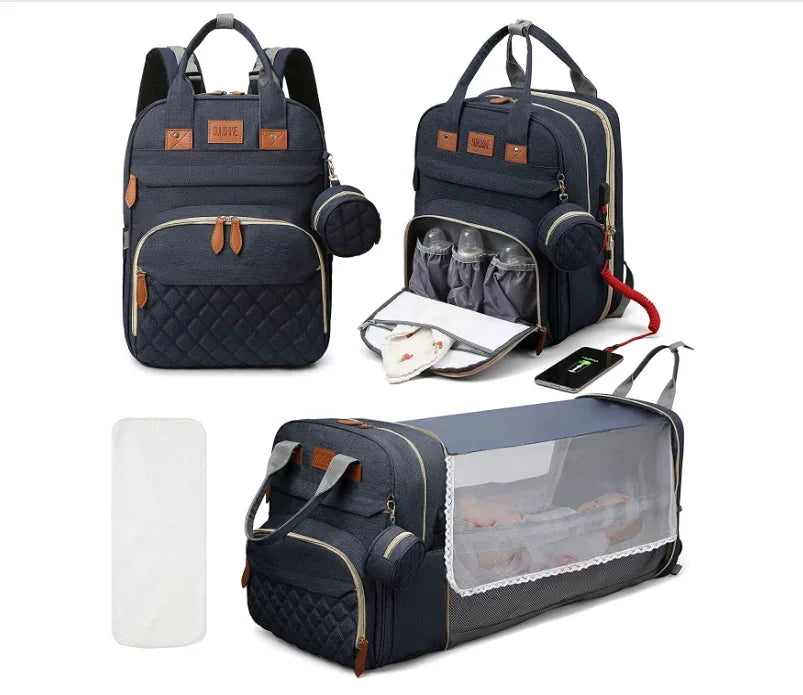 3 In 1 Diaper Bag Backpack