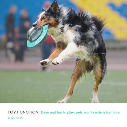 Flying Saucer Pet Puzzle Feeder &amp; Training Toy