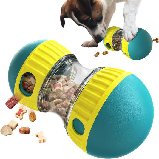 Rolling Treat Dispenser for Dogs – Tough Puzzle Toy for Enrichment & Brain Training