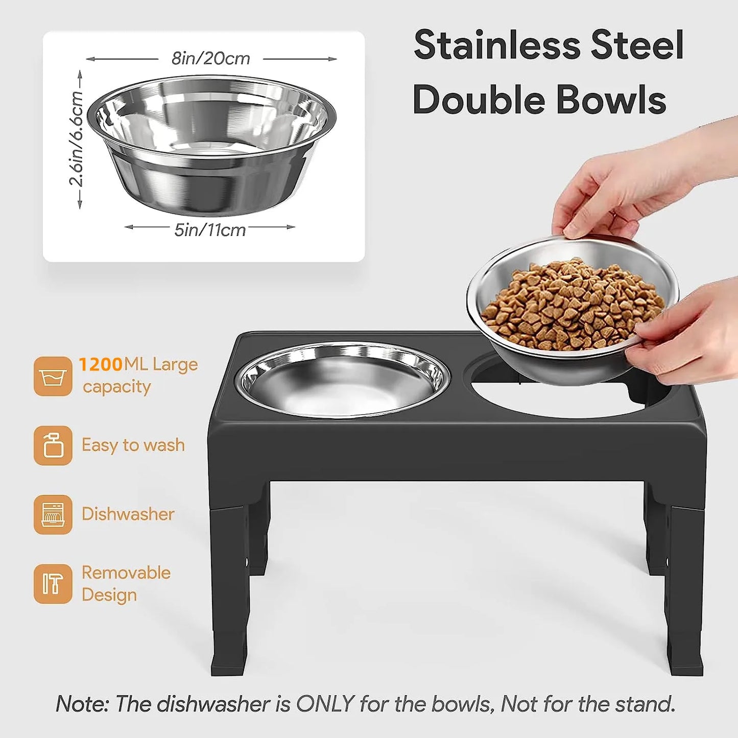 Mangeoire pliable multi-hauteurs – Gamelles surélevées réglables pour chaque chien !