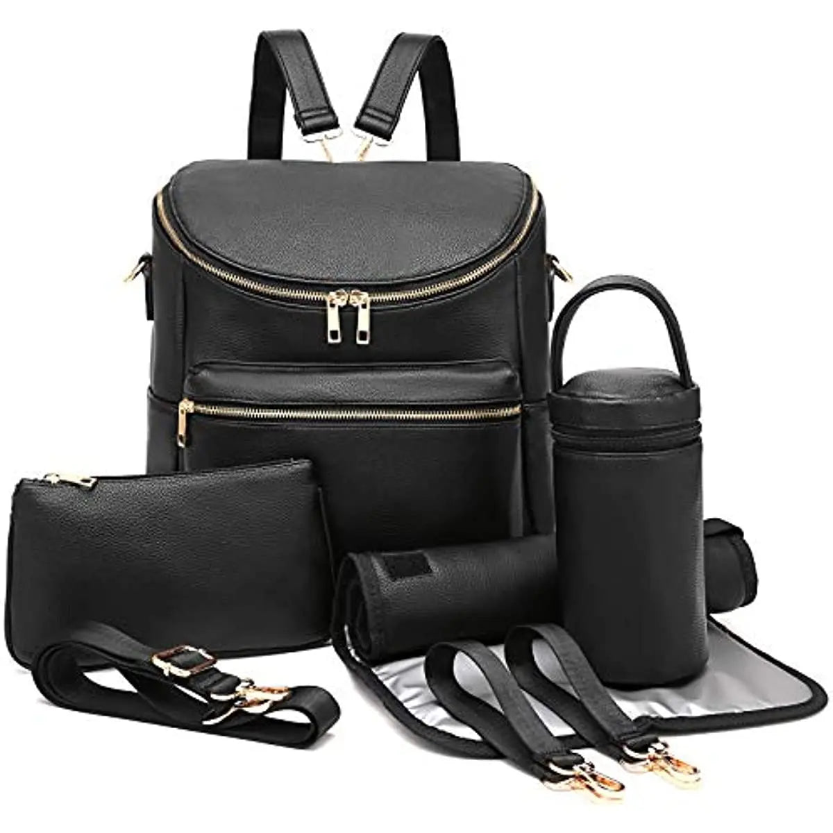 Nouveau sac maman en cuir PU tendance – Élégant, fonctionnel et parfait pour les mamans en déplacement !