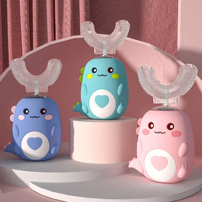 Brosse à dents électrique en forme de U pour enfants