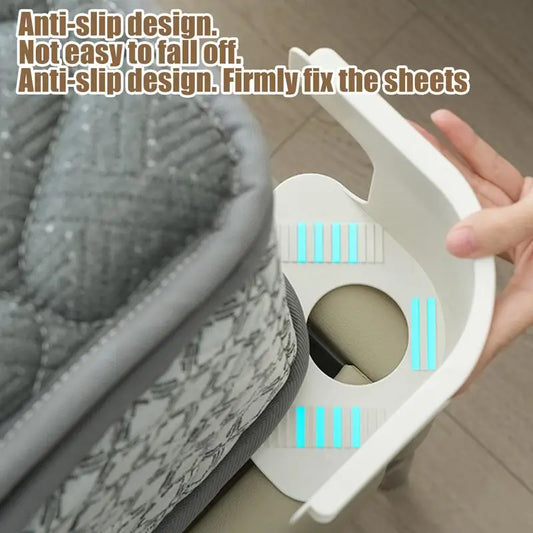 Bed Sheet Fasteners – Heavy Duty Corner Tightener Clips for Secure & Elegant Bedding!