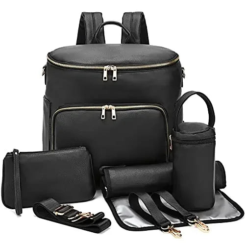 Nouveau sac maman en cuir PU tendance – Élégant, fonctionnel et parfait pour les mamans en déplacement !
