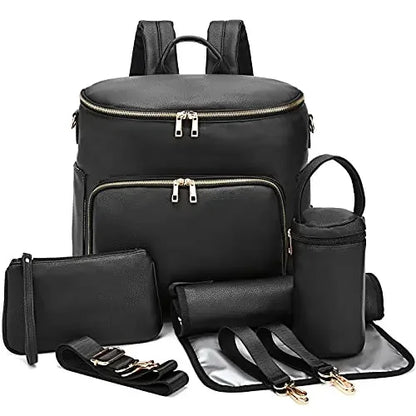 Nouveau sac maman en cuir PU tendance – Élégant, fonctionnel et parfait pour les mamans en déplacement !
