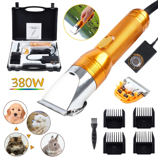 Luxury 380W Cordless Goat Shearer & Multi-Purpose Trimmer – Power Meets Precision!