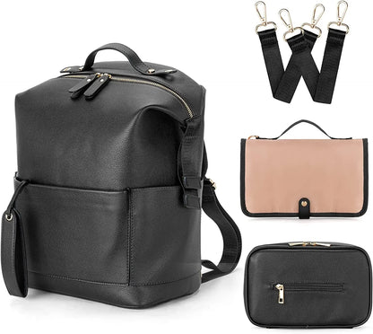 Nouveau sac maman en cuir PU tendance – Élégant, fonctionnel et parfait pour les mamans en déplacement !