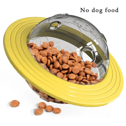 Flying Saucer Pet Puzzle Feeder &amp; Training Toy