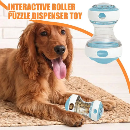 Rolling Treat Dispenser for Dogs – Tough Puzzle Toy for Enrichment & Brain Training