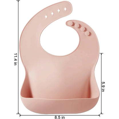 Gardez les repas propres - Bavoir en silicone pour bébés