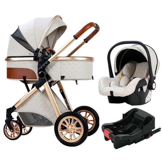 Luxury 3-in-1 Baby Travel Stroller – Style, Comfort & Versatility for Your Little One! - LIMITED OFFER