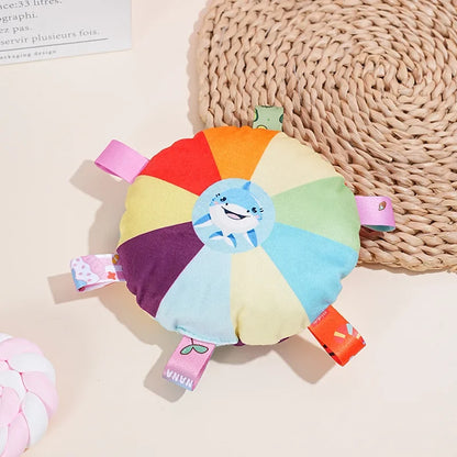 Rainbow Plush Flying Saucer – Fun, Interactive & Perfect for Active Dogs!