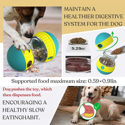 Distributeur de friandises roulant pour chiens – Jouet puzzle robuste pour l'enrichissement et l'entraînement cérébral