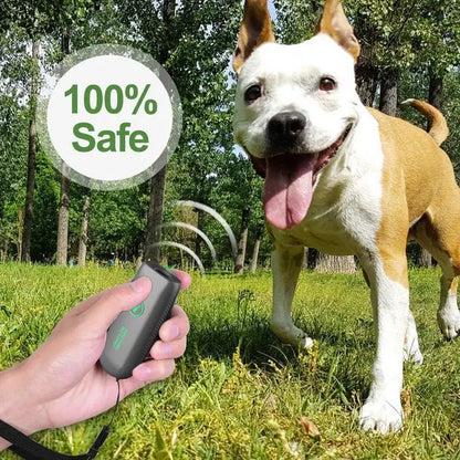 Appareil de contrôle des aboiements de chien à ultrasons – Outil de dressage du comportement rechargeable et efficace !