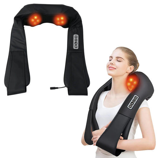 Deep Tissue 16-Head 3D Kneading for Relaxation at Home or Office!
